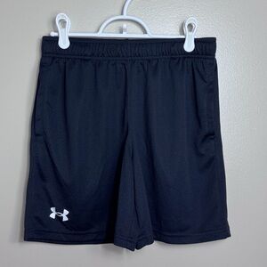 Youth Large Under Armour Black Mesh Athletic Shorts